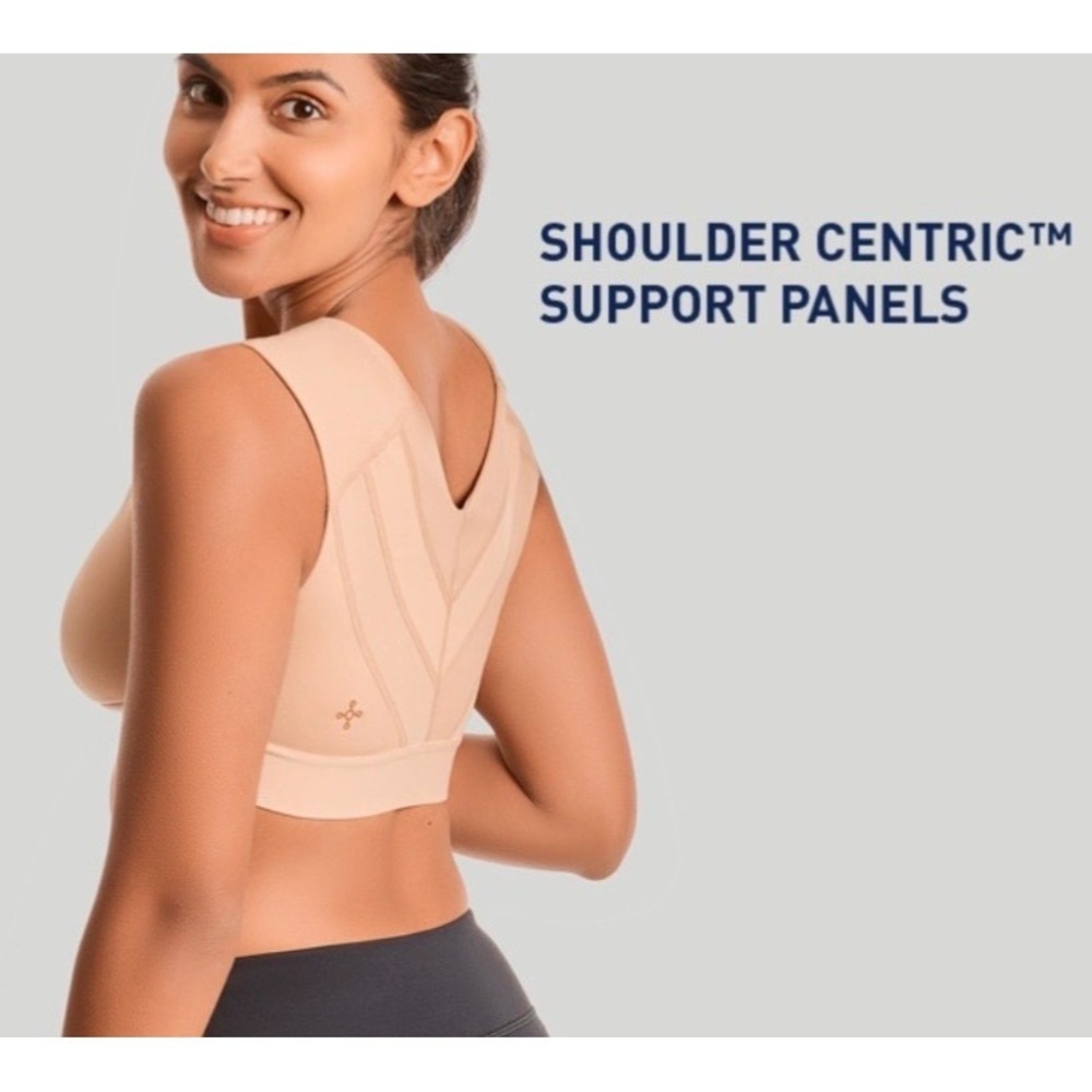 Tommie Copper Shoulder Back Support Sports Bra Zip Front Wireless 3XL NWT $115